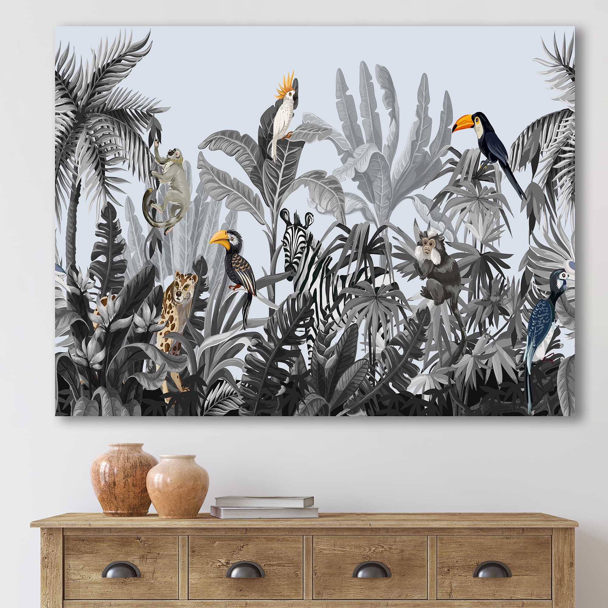 Designart - Chinoiserie With Birds and Peonies VIII